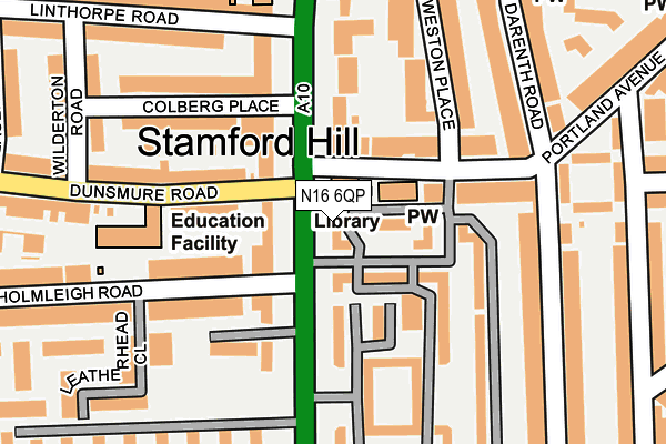 N16 6QP map - OS OpenMap – Local (Ordnance Survey) N16 6QP map - OS OpenMap – Local (Ordnance Survey)