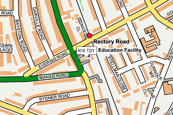 N16 7QY map - OS OpenMap – Local (Ordnance Survey) N16 7QY map - OS OpenMap – Local (Ordnance Survey)
