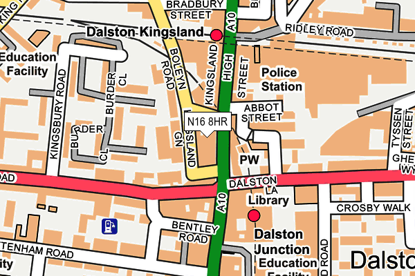 N16 8HR map - OS OpenMap – Local (Ordnance Survey) N16 8HR map - OS OpenMap – Local (Ordnance Survey)