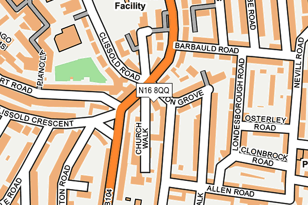 N16 8QQ map - OS OpenMap – Local (Ordnance Survey) N16 8QQ map - OS OpenMap – Local (Ordnance Survey)