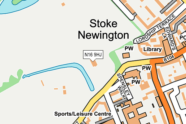 N16 9HJ map - OS OpenMap – Local (Ordnance Survey) N16 9HJ map - OS OpenMap – Local (Ordnance Survey)