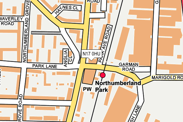 N17 0HU map - OS OpenMap – Local (Ordnance Survey) N17 0HU map - OS OpenMap – Local (Ordnance Survey)