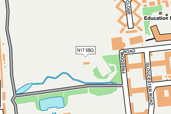 N17 6BQ map - OS OpenMap – Local (Ordnance Survey) N17 6BQ map - OS OpenMap – Local (Ordnance Survey)