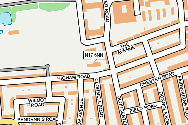 N17 6NN map - OS OpenMap – Local (Ordnance Survey) N17 6NN map - OS OpenMap – Local (Ordnance Survey)