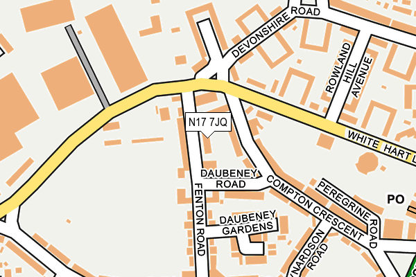 N17 7JQ map - OS OpenMap – Local (Ordnance Survey) N17 7JQ map - OS OpenMap – Local (Ordnance Survey)