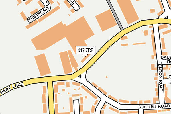 N17 7RP map - OS OpenMap – Local (Ordnance Survey) N17 7RP map - OS OpenMap – Local (Ordnance Survey)