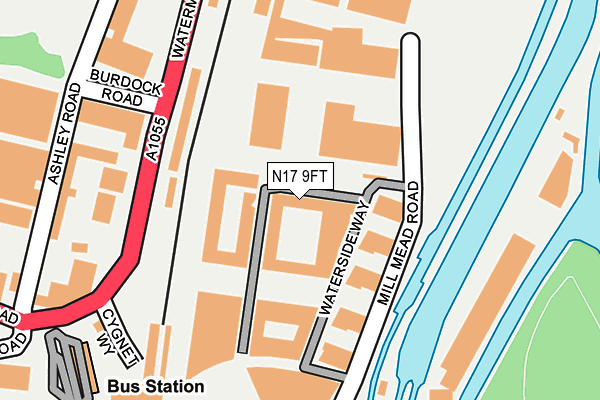 N17 9FT map - OS OpenMap – Local (Ordnance Survey) N17 9FT map - OS OpenMap – Local (Ordnance Survey)