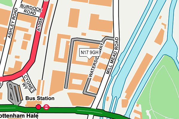 N17 9GH map - OS OpenMap – Local (Ordnance Survey) N17 9GH map - OS OpenMap – Local (Ordnance Survey)