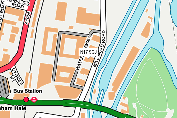 N17 9GJ map - OS OpenMap – Local (Ordnance Survey) N17 9GJ map - OS OpenMap – Local (Ordnance Survey)