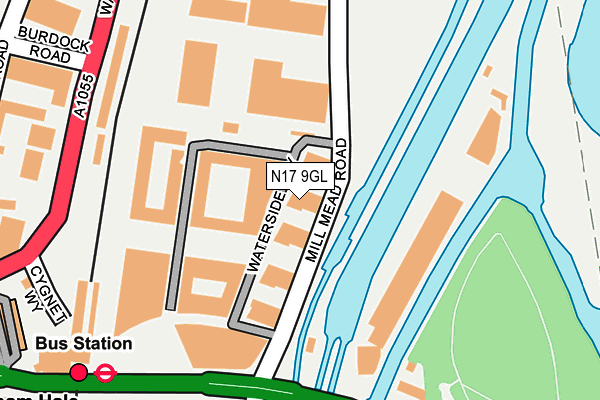 N17 9GL map - OS OpenMap – Local (Ordnance Survey) N17 9GL map - OS OpenMap – Local (Ordnance Survey)