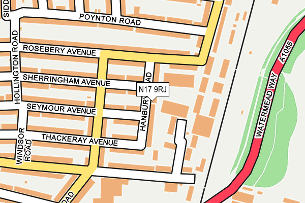 N17 9RJ map - OS OpenMap – Local (Ordnance Survey) N17 9RJ map - OS OpenMap – Local (Ordnance Survey)