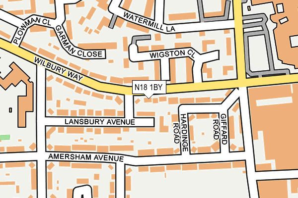 N18 1BY map - OS OpenMap – Local (Ordnance Survey) N18 1BY map - OS OpenMap – Local (Ordnance Survey)