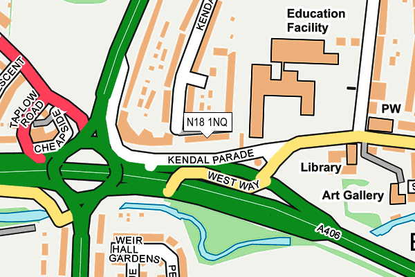 N18 1NQ map - OS OpenMap – Local (Ordnance Survey) N18 1NQ map - OS OpenMap – Local (Ordnance Survey)