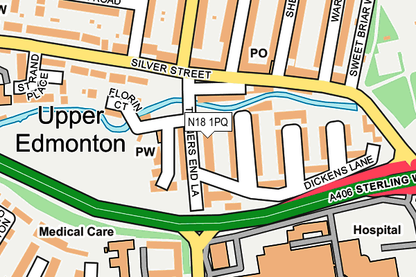 N18 1PQ map - OS OpenMap – Local (Ordnance Survey) N18 1PQ map - OS OpenMap – Local (Ordnance Survey)