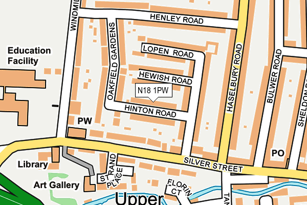 N18 1PW map - OS OpenMap – Local (Ordnance Survey) N18 1PW map - OS OpenMap – Local (Ordnance Survey)