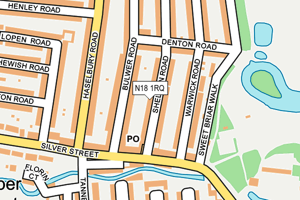 N18 1RQ map - OS OpenMap – Local (Ordnance Survey) N18 1RQ map - OS OpenMap – Local (Ordnance Survey)