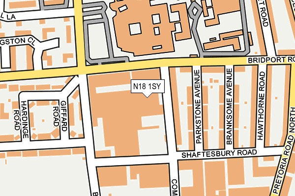 N18 1SY map - OS OpenMap – Local (Ordnance Survey) N18 1SY map - OS OpenMap – Local (Ordnance Survey)