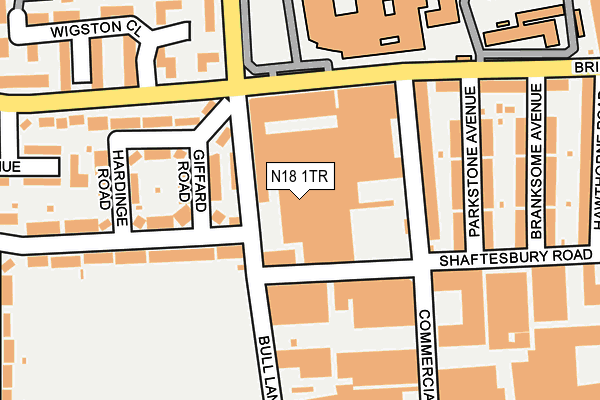 N18 1TR map - OS OpenMap – Local (Ordnance Survey) N18 1TR map - OS OpenMap – Local (Ordnance Survey)