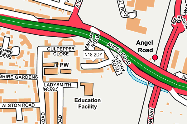N18 2DY map - OS OpenMap – Local (Ordnance Survey) N18 2DY map - OS OpenMap – Local (Ordnance Survey)