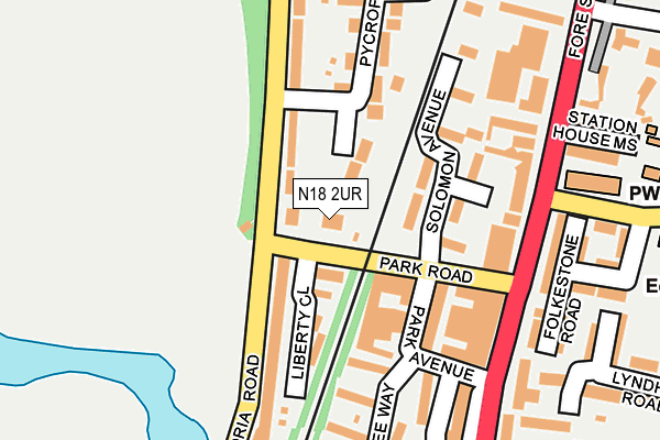N18 2UR map - OS OpenMap – Local (Ordnance Survey) N18 2UR map - OS OpenMap – Local (Ordnance Survey)