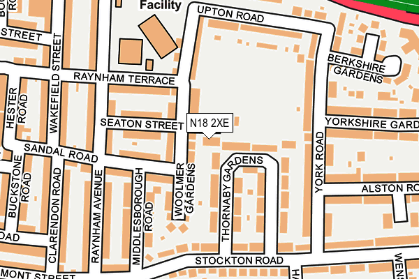 N18 2XE map - OS OpenMap – Local (Ordnance Survey) N18 2XE map - OS OpenMap – Local (Ordnance Survey)