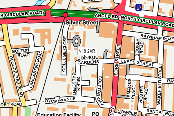 N18 2XR map - OS OpenMap – Local (Ordnance Survey) N18 2XR map - OS OpenMap – Local (Ordnance Survey)