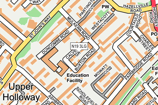 N19 3LG map - OS OpenMap – Local (Ordnance Survey) N19 3LG map - OS OpenMap – Local (Ordnance Survey)