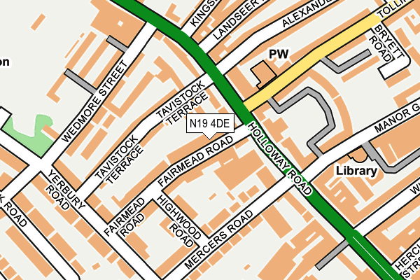 N19 4DE map - OS OpenMap – Local (Ordnance Survey) N19 4DE map - OS OpenMap – Local (Ordnance Survey)
