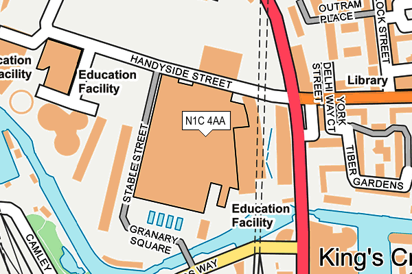 N1C 4AA map - OS OpenMap – Local (Ordnance Survey) N1C 4AA map - OS OpenMap – Local (Ordnance Survey)