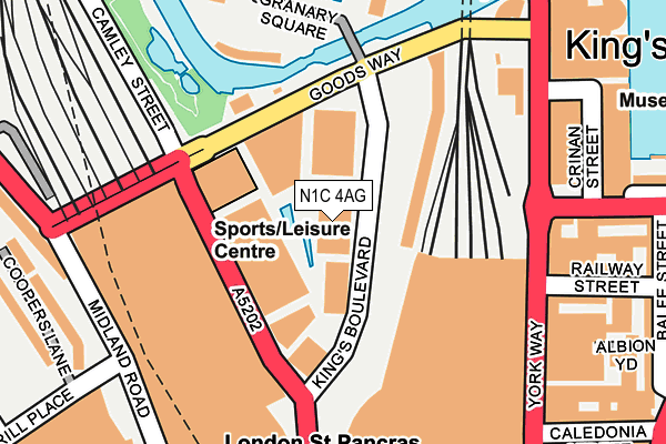 N1C 4AG map - OS OpenMap – Local (Ordnance Survey) N1C 4AG map - OS OpenMap – Local (Ordnance Survey)