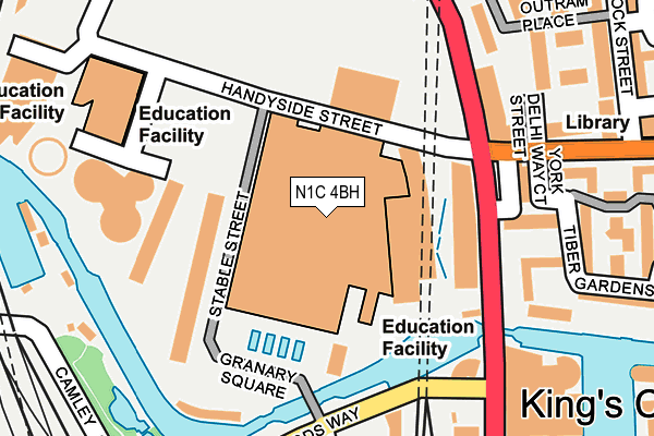 N1C 4BH map - OS OpenMap – Local (Ordnance Survey) N1C 4BH map - OS OpenMap – Local (Ordnance Survey)