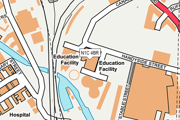 N1C 4BR map - OS OpenMap – Local (Ordnance Survey) N1C 4BR map - OS OpenMap – Local (Ordnance Survey)