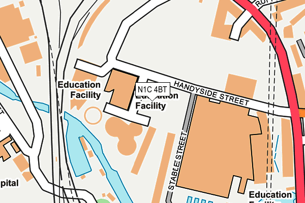 N1C 4BT map - OS OpenMap – Local (Ordnance Survey) N1C 4BT map - OS OpenMap – Local (Ordnance Survey)