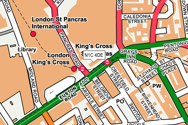 N1C 4DE map - OS OpenMap – Local (Ordnance Survey) N1C 4DE map - OS OpenMap – Local (Ordnance Survey)