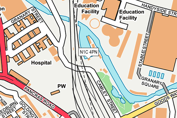 N1C 4PN map - OS OpenMap – Local (Ordnance Survey) N1C 4PN map - OS OpenMap – Local (Ordnance Survey)
