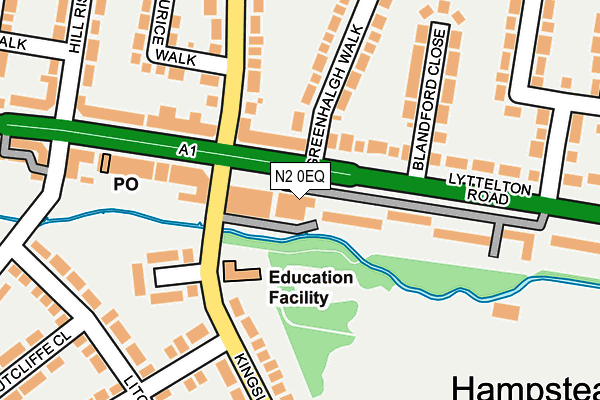 N2 0EQ map - OS OpenMap – Local (Ordnance Survey) N2 0EQ map - OS OpenMap – Local (Ordnance Survey)