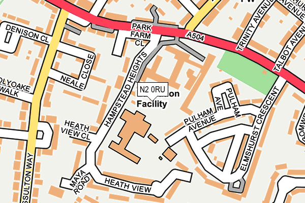 N2 0RU map - OS OpenMap – Local (Ordnance Survey) N2 0RU map - OS OpenMap – Local (Ordnance Survey)
