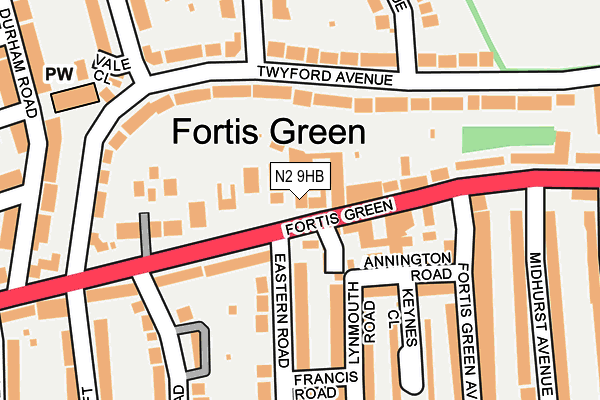 N2 9HB map - OS OpenMap – Local (Ordnance Survey) N2 9HB map - OS OpenMap – Local (Ordnance Survey)