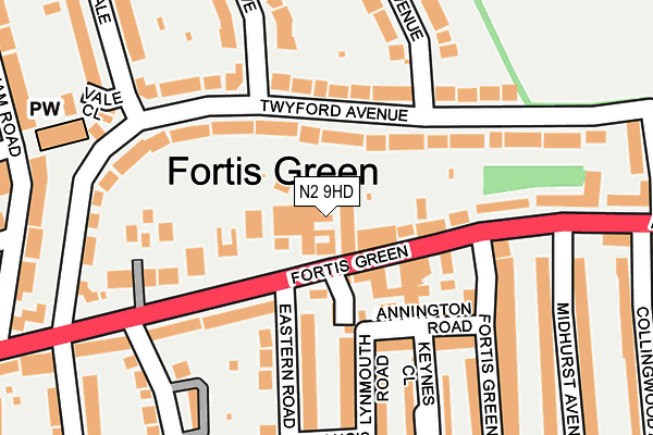 N2 9HD map - OS OpenMap – Local (Ordnance Survey) N2 9HD map - OS OpenMap – Local (Ordnance Survey)