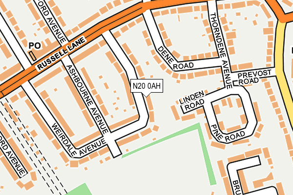 N20 0AH map - OS OpenMap – Local (Ordnance Survey) N20 0AH map - OS OpenMap – Local (Ordnance Survey)