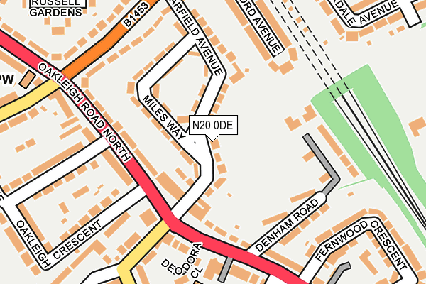 N20 0DE map - OS OpenMap – Local (Ordnance Survey) N20 0DE map - OS OpenMap – Local (Ordnance Survey)