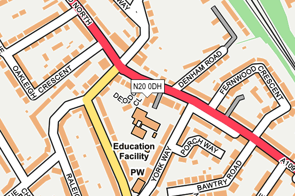 N20 0DH map - OS OpenMap – Local (Ordnance Survey) N20 0DH map - OS OpenMap – Local (Ordnance Survey)