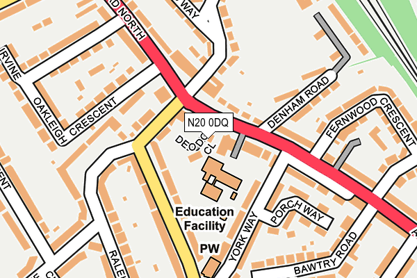 N20 0DQ map - OS OpenMap – Local (Ordnance Survey) N20 0DQ map - OS OpenMap – Local (Ordnance Survey)