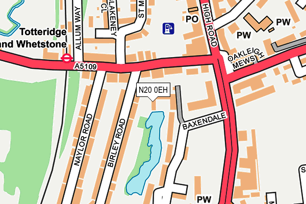 N20 0EH map - OS OpenMap – Local (Ordnance Survey) N20 0EH map - OS OpenMap – Local (Ordnance Survey)