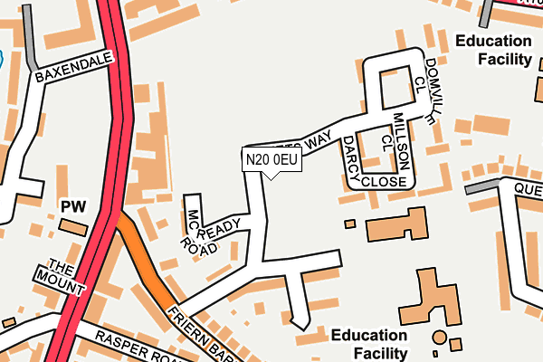 N20 0EU map - OS OpenMap – Local (Ordnance Survey) N20 0EU map - OS OpenMap – Local (Ordnance Survey)