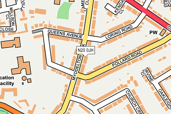 N20 0JH map - OS OpenMap – Local (Ordnance Survey) N20 0JH map - OS OpenMap – Local (Ordnance Survey)