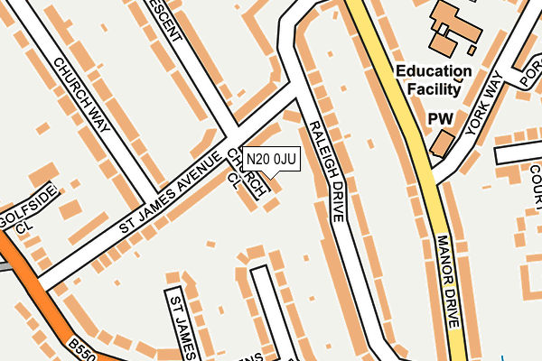 N20 0JU map - OS OpenMap – Local (Ordnance Survey) N20 0JU map - OS OpenMap – Local (Ordnance Survey)