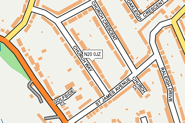 N20 0JZ map - OS OpenMap – Local (Ordnance Survey) N20 0JZ map - OS OpenMap – Local (Ordnance Survey)