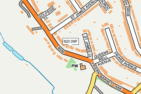 N20 0NP map - OS OpenMap – Local (Ordnance Survey) N20 0NP map - OS OpenMap – Local (Ordnance Survey)