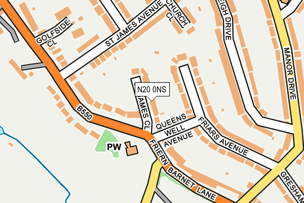 N20 0NS map - OS OpenMap – Local (Ordnance Survey) N20 0NS map - OS OpenMap – Local (Ordnance Survey)